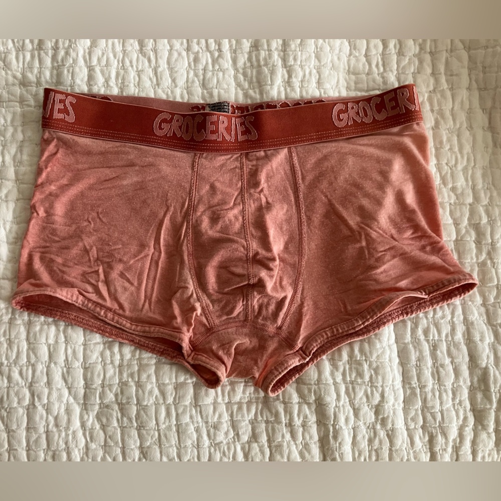 Groceries men’s cotton boxer brief size medium